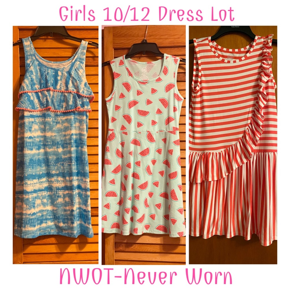 (3) Girl’s Size 10/12 Faded Glory Dresses (NWOT)